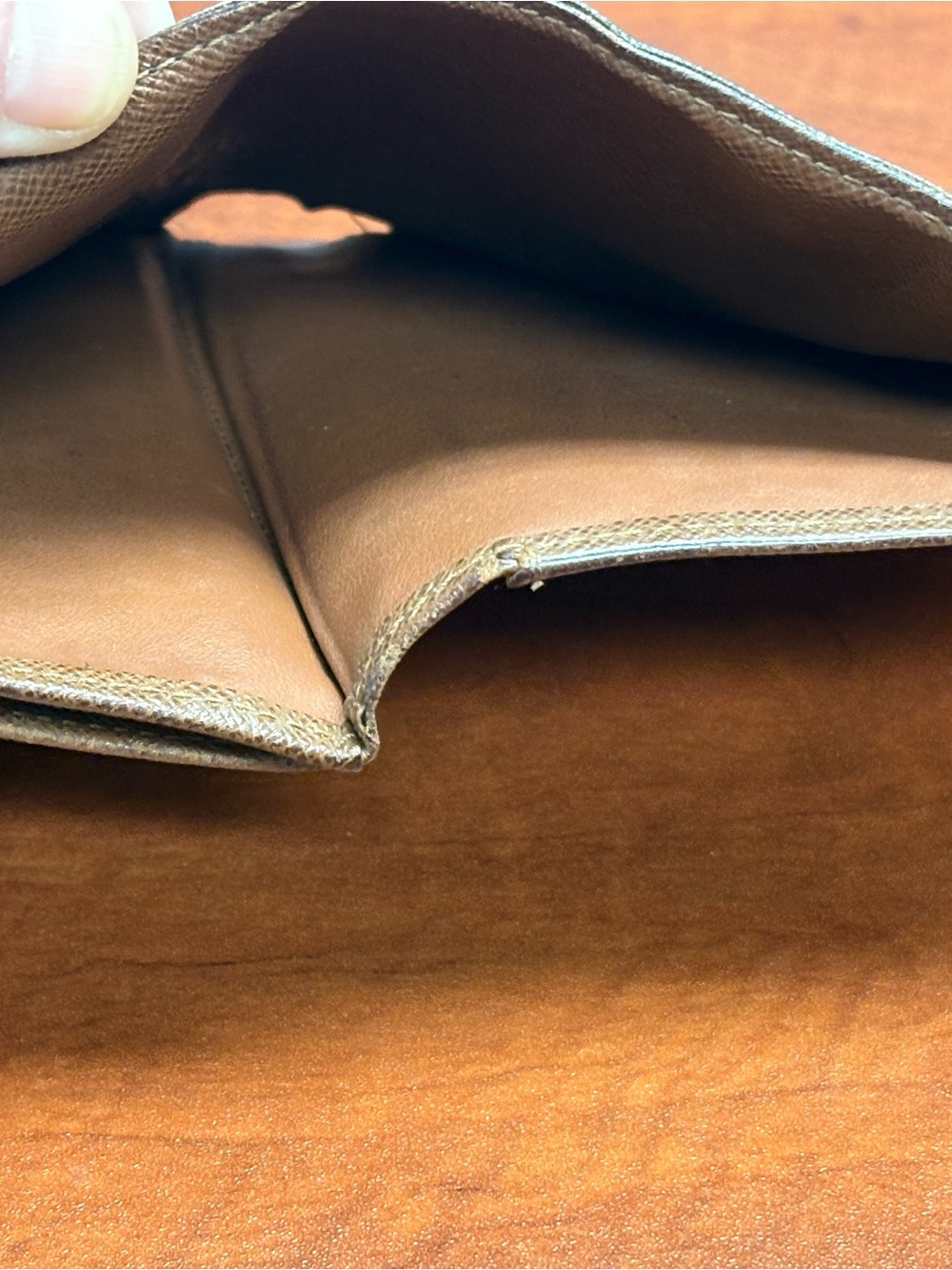 Louis Vuitton Monogram Snap Closure Wallet in Brown and Gold - Picture 10 of 14